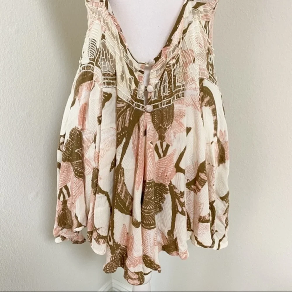 Free people printed slip crisscross straps dress - Picture 8 of 10